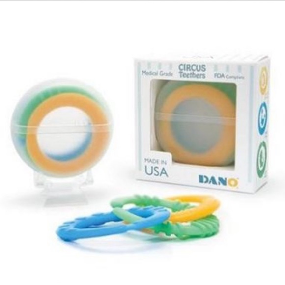 Dano Baby Circus Teether Rings, 3 rings. - Picture 1 of 6